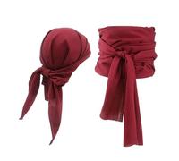 Lot de 2 accessoires de costume de pirate pour homme - Foulard et ceinture confortable - Chapeau de pirate - Accessoire de pirate - Foulard pour Noël, Halloween, mariage, anniversaire, fête, jeu de
