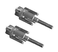 Lot de 2 accessoires de coupe de filetage interne et externe pour travaux de tuyaux d'eau, compatibles avec perceuse électrique, enfile-tuyau, interne et externe