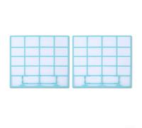 Lot de 2 accessoires de filtre de climatiseur à suspendre pour intérieur avec écran anti-poussière conçu pour réduire la poussière et soutenir le fonctionnement du système (37,5 x 33)