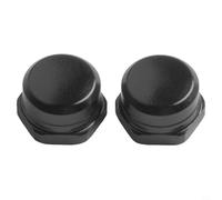 Lot de 2 accessoires de moulinet de pêche en alliage d'aluminium pour écrous de broche M7 conçus pour tiges à vis de poignée à bascule de 7 x 4 mm (main droite noir)