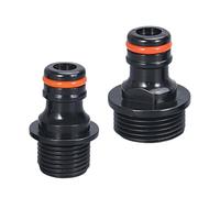 Lot de 2 accessoires de tuyau d'arrosage 1/2" 3/4" raccords d'eau à connexion rapide pour pulvérisateurs, buses de robinet, raccords étanches