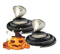 Lot de 2 accessoires effrayants réalistes en forme de serpent en caoutchouc pour - Pour la fête des , les plaisanteries, les filles, les adolescents, les adultes, la maison