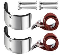 Lot de 2 accessoires pour échasses - Plaque courbée en alliage d'aluminium - Fixation des pieds pour plâtrage, peinture et câblage - Plaque incurvée en alliage d'aluminium