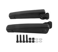 Lot de 2 accoudoirs de siège de voiture, gauche et droite, angle réglable de 0 à 120 °, résistant aux chocs, éponge PU, noir, remplacement universel pour voitures, caravanes, camping-cars, camions,