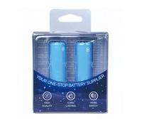 Lot de 2 Accus Li-Ion 3.7V 3.4Ah NCR18650 avec cosses à souder dans le même sens