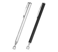 Lot de 2 Acier Inoxydable Aimant Telescopique, Ramasseur Magnétique Télescopique,Outils de 64 cm avec Aimant Puissant pour Récupération Facile de Boulons et Écrous