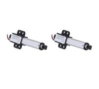 Lot de 2 Actionneurs Linéaires Haute Vitesse, Moteur à Course DC 12 V 50 Mm, Mini Actionneur électrique Compact en Alliage D'aluminium pour L'industrie, L'automobile, la