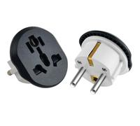 Lot de 2 Adaptateur Prise Universel de Voyage Type-E/F Prise France vers USA, Royaume-Uni, la Chine, l'Italie, la Suisse -Yuan