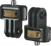 Lot de 2 adaptateurs 1/4"" vers Gopro-En aluminium-Pour trépied d'appareil photo GoPro Hero 13/12/11/10,Insta360 X5/X4/X3,DJI Osmo,AKASO et autres accessoires standard 1/4