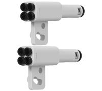 Lot de 2 adaptateurs 4 en 1 PTFE AMS pour Bambu Lab P1P/P1S/X1/X1C/X1E/P2S/H2S/H2D Adaptateur PTFE 4 en 1 pour imprimante 3D Port d'extension 4 modules de tube de transport d'alimentation