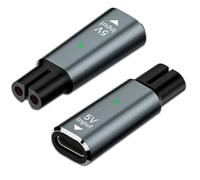 Lot de 2 adaptateurs 5 V Type-C, chargeur adaptateur pour Philips One Blade QP2724 QP2734 QP2824 QP2834 QP4530 QP4631 MG7910 MG7930 MG7950 MG5910 MG9510 MG9520 X10 300, USB-C Chargeur de batterie