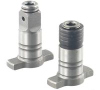 Lot de 2 adaptateurs 6 pans 1/4" pour visseuse sans fil et perceuse, embout à changement rapide avec blocage à bille pour sanitaires et écrous tubulaires, accessoires portables dans un étui