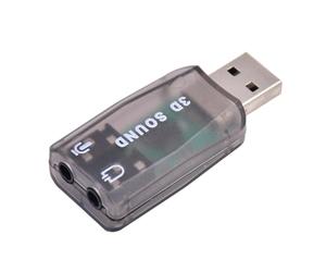 Lot de 2 adaptateurs audio USB externes, adaptateur audio USB pour ordinateur, adaptateur audio stéréo externe USB 2 en 1 | aucun pilote requis. Adaptateur audio Plug and Play pour jouer et