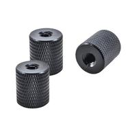 Lot de 2 adaptateurs CNC pour trépied d'appareil photo numérique 1/4" ou 3/8" femelle vers femelle pour support de flash vidéo DSLR Gopros Insta360 One Selfie Stick Accessoires (1/4 à 1/4 femelle)