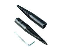 Lot de 2 adaptateurs coniques filetés pour meuleuse de banc, meule, polissage avec tige de polissage gauche et droite Noir