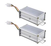 Lot de 2 adaptateurs convertisseur CC 36 V 48 V 72 V vers 12 V 10 A avec temps de réponse rapide et fonctionnement stable pour systèmes d'alimentation de véhicules électriques