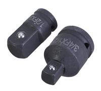 Lot de 2 adaptateurs convertisseur de douille 3/4" à 1/2" et 1/2" à 3/4" pour améliorer la compatibilité des outils, convertisseur de douille à cliquet facile à transporter