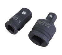 Lot de 2 adaptateurs convertisseur de douille de 1,9 cm à 1,27 cm et 1,27 cm à 1,9 cm pour améliorer la compatibilité des outils, facile à transporter, adaptateur usiné précis