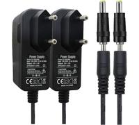 Lot de 2 adaptateurs d'alimentation CA vers DC 5 V 2 A,fiche 3,5 mm x 1,35 mm avec fiche 5,5 mm x 2,1 mm pour Appareil Photo