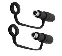 Lot de 2 adaptateurs d'alimentation de stockage d'énergie avec corde anti-chute épaisse 5,5 x 2,1 mm femelle vers 8020 mâle pour centrales électriques mobiles