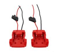 Lot de 2 adaptateurs de batterie 18 V avec fusibles 30 A | Connecteur d'alimentation DIY compatible avec les batteries lithium-ion 14,4 V 18 V 20 V MAX | Construction robuste en ABS + PC pour