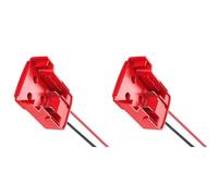 Lot de 2 adaptateurs de batteries au lithium 18 V à courant élevé - Câble de calibre 12 pour batterie 18 V - Adaptateur de roue électrique avec fusibles