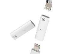 Lot de 2 adaptateurs de charge Lightning femelle vers Lightning femelle pour Apple Pencil - Pour iPad et iPhone - 1 génération - Convertisseur de stylet certifié Apple MFi