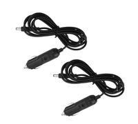 Lot de 2 adaptateurs de chargeur de voiture 12 V, compatible avec coussin de massage du cou et du dos, allume-cigare, câble mâle pour lecteur DVD portable, réfrigérateur de voiture