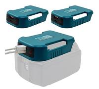 Lot de 2 adaptateurs de chargeur USB pour batterie Makita 18 V, avec adaptateur USB et Type-C, adaptateur de charge rapide (adaptateur uniquement)