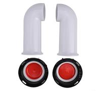 Lot de 2 adaptateurs de conteneur IBC avec bec de sortie à 90 degrés pour réservoirs d'eau de pluie et conteneurs Sortie de valve externe 60 mm