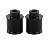 Lot de 2 adaptateurs de conversion axe traversant vers moyeu QR de 12/15 mm à 9 mm pour Hope pour DT pour Suisses, réducteur usiné CNC pour moyeux avant et arrière de vélo, lot de 2 (2 pièces de 15 à