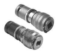 Lot de 2 adaptateurs de conversion perceuse électrique vers marteau électrique pour poignées rondes et carrées, outil de perçage en métal avec taille 65,5 x 28 mm