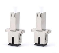 Lot de 2 adaptateurs de convertisseur de fibre optique LC femelle vers SC femelle pour une transmission efficace du signal dans les réseaux à fibre optique
