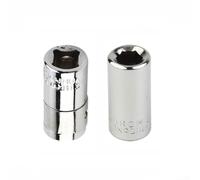 Lot de 2 adaptateurs de convertisseur d'embouts carrés de 6,35 mm vers 6,35 mm pour embout de tournevis et adaptateur de douille