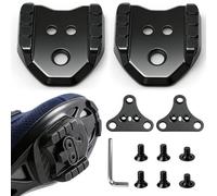 Lot de 2 adaptateurs de crampons de vélo, 3 boulons vers 2 boulons - Compatible avec les crampons Shimano SPD-SM-SH41, pour chaussures de route et VTT avec montage à 3 boulons