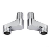 Lot de 2 adaptateurs de douche réglables en forme de S pour plusieurs configurations de salle de bain