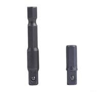 Lot de 2 adaptateurs de douille 6,35 mm avec tige hexagonale pour perceuse électrique et porte-embout