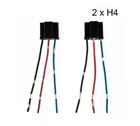 Lot de 2 adaptateurs de douille de lampe H4, faisceau de câbles, connecteur de support d'ampoule de