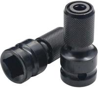 Lot de 2 adaptateurs de douille hexagonales 1/2" vers 1/4" femelle pour ir et électrique.