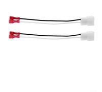 Lot de 2 adaptateurs de faisceau de haut-parleur de voiture, connecteur de câblage audio, installation et lecture, boîtier ABS de style OEM avec noyau en cuivre, pour systèmes stéréo de voiture