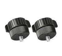 Lot de 2 adaptateurs de filetage à tête sphérique légers Idéal pour les voyages Vlog et moto 17 mm vers 1/4-20 Conversion support de caméra