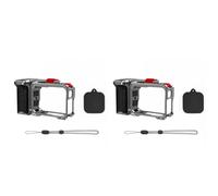 Lot de 2 adaptateurs de fixation à libération rapide pour Inst360 Ace Pro/2 Cage à lapin Résistant à l'usure Prise en main confortable Cadre de caméra détachable pour caméras de sport Étui de