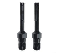 Lot de 2 adaptateurs de foret de carottage 1 1/4" filetage UNC mâle vers tige, compatible avec perforateurs et perceuses électriques, matériau en acier, 190 mm (Plus)