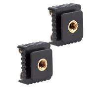Lot de 2 adaptateurs de griffe à froid standard vers filetage 1/4 pour trépied clignotant Photographie Studio Photographie