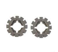 Lot de 2 adaptateurs de lame de scie oscillante avec tige de 6,35 mm pour outils électriques multi-outils, compatibles avec le travail du bois et les projets de bricolage, acier résistant à