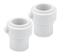 Lot de 2 adaptateurs de manchon de parasol de piscine et insert de poteau pour raccord de manchon de pont aquatique, adaptateur à filetage unique AquaStar, convient aux parapluies de pouce et de 0,8