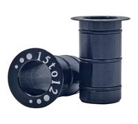 Lot de 2 adaptateurs de moyeu de vélo en alliage d'aluminium, 15 mm à 12 mm, kit de joint d'étanchéité sécurisé pour vélo de montagne et de route, noir et rouge