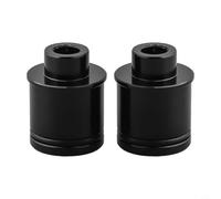 Lot de 2 adaptateurs de moyeu de vélo en aluminium 7075 usiné CNC pour axe traversant de 12 mm à 9 mm et de 15 mm à 9 mm à dégagement rapide, compatible avec Hope for DT (2 pièces de 15 à 9 mm)