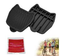 Lot de 2 adaptateurs de pédale compatibles avec Shimano SPD-SL, accessoires de vélo de course, kit de conversion en pédales plates de vélo de route, accessoires de pédale en nylon léger pour le