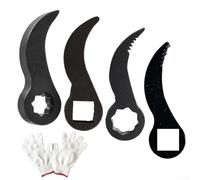Lot de 2 adaptateurs de pied de biche robustes et fiables avec gants confortables, prêts pour tout travail (D)